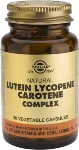 Solgar Lutein Lycopene Carotene Complex 30vcaps Solgar Lutein Lycopene Carotene Complex 30vcaps