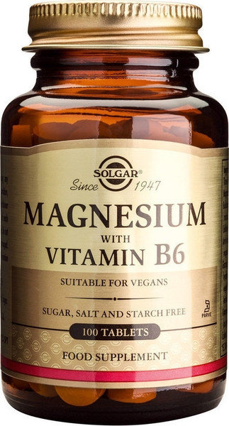Solgar Magnesium with Vitamin B6 100tabs Solgar Magnesium with Vitamin B6 100tabs