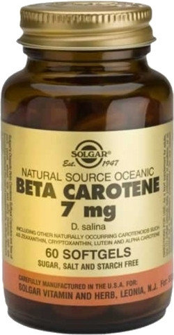 Solgar Beta Carotene 7mg 60softgels