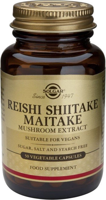 Solgar Reishi Shiitake Maitake Mushroom Extract 50vcaps