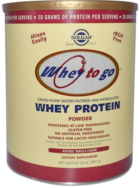 Solgar Whey to Go Protein Powder Vanilla 907gr