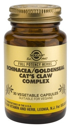Solgar Echinacea Goldenseal Cat’s Claw Complex 30vcaps