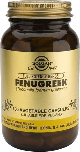 Solgar Fenugreek 520mg 100vcaps Solgar Fenugreek 520mg 100vcaps