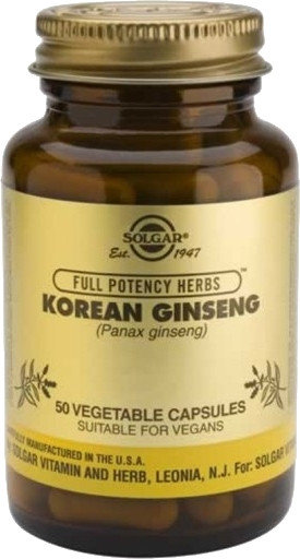 Solgar Korean Ginseng Panax Ginseng 50vcaps