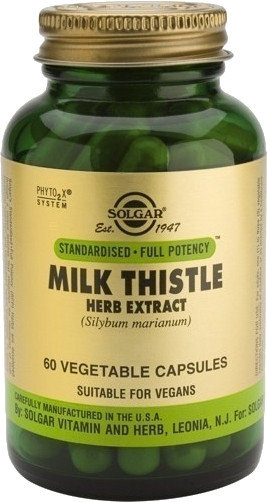 Solgar Milk Thistle Herb Extract 60vcaps