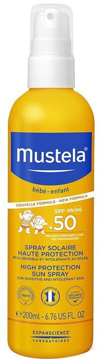Mustela Bebe High Protection Sun Spray SPF50 200ml