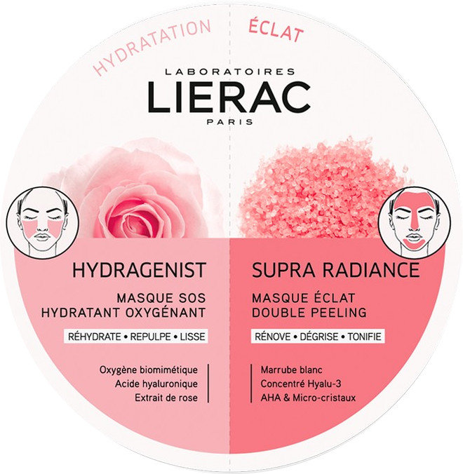 Lierac Duo Masques Hydragenist & Supra Radiance 2x6ml