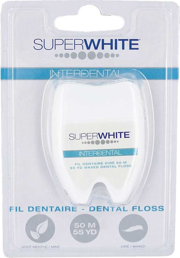 Superwhite Interdental Floss 50m 1τμχ