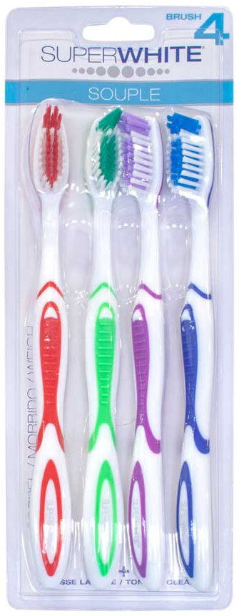 Superwhite Souple Soft Toothbrush 4τμχ