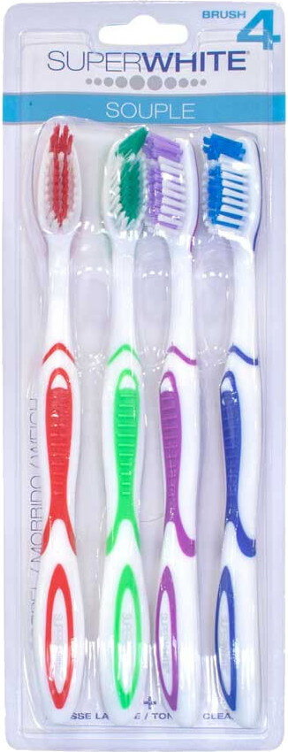 Superwhite Souple Toothbrush Medium 4τμχ