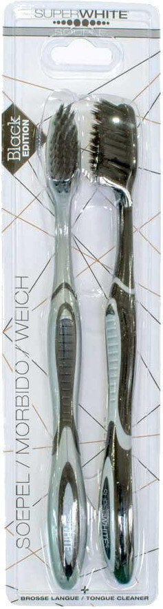 Superwhite Black Edition Toothbrush Soft 2τμχ