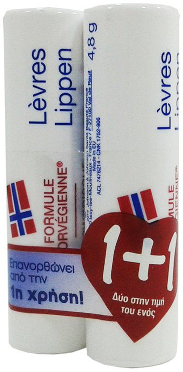 Neutrogena 1+1 Norwegian Formula Lip Stick SPF5 2x4.8gr Neutrogena 1+1 Norwegian Formula Lip Stick SPF5 2x4.8gr