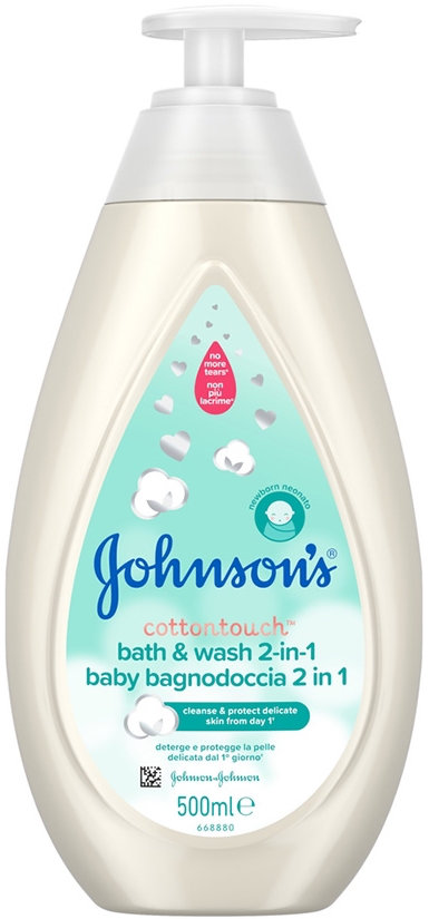 Johnson & Johnson Cottontouch 2 in 1 Bath & Wash 500ml