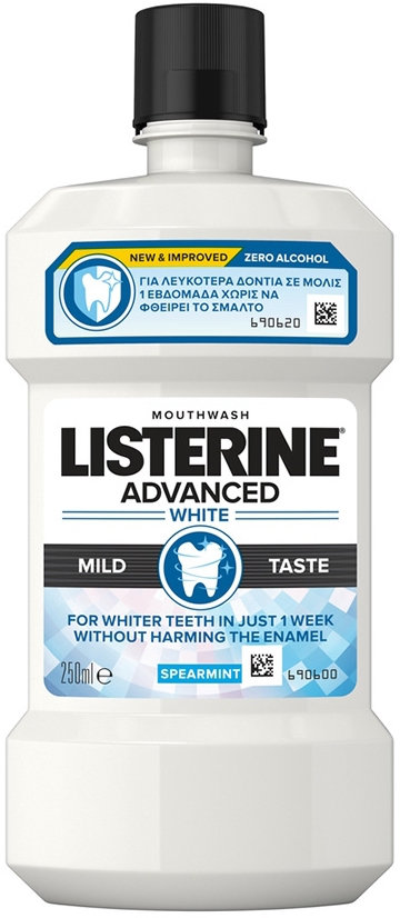 Listerine Mouthwash Advanced White Mild Taste 250ml