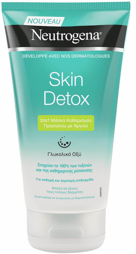 Neutrogena Skin Detox 2 in 1 Clay Wash Mask 150ml