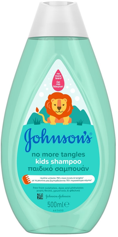 Johnson & Johnson Kids No More Tangles Shampoo 500ml