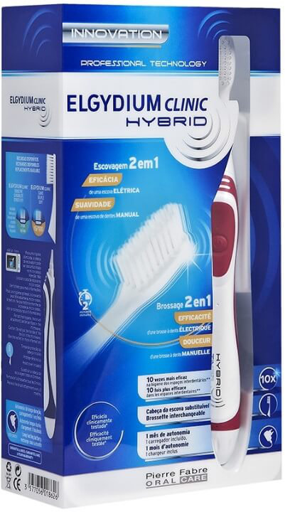 Elgydium Clinic Hybrid Toothbrush Bordeaux 1τμχ