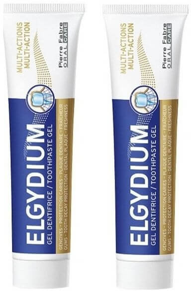 Elgydium Multi Action Toothpaste Gel 2x75ml