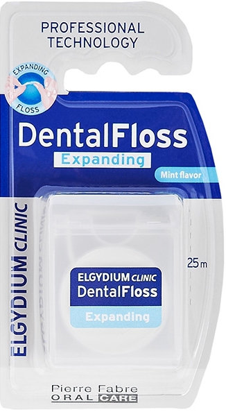 Elgydium Dental Floss Expanding Antiplaque Minti Flavor 25m