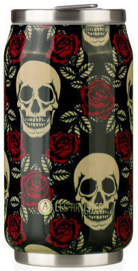 Les Artistes Pull Can'it Insulated Can Rose & Skull 280ml
