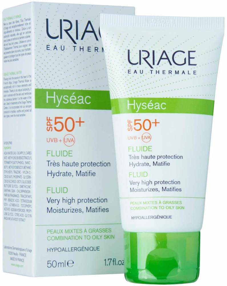 Uriage Hyseac Fluid SPF50+ Oily to Comibination Skin 50ml