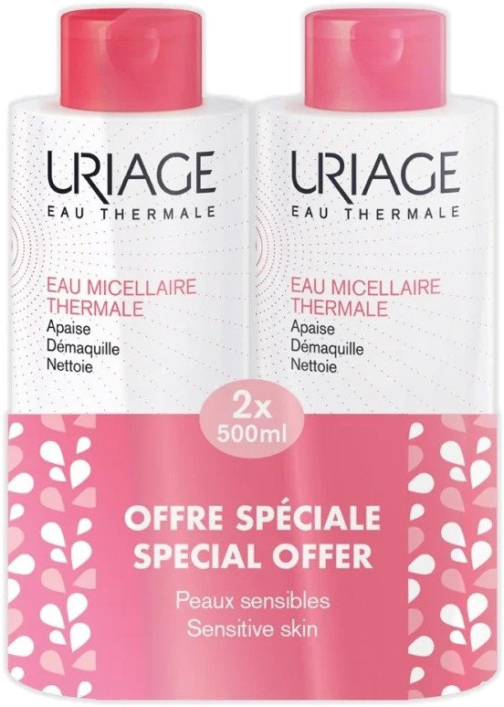 Uriage 1+1 Thermal Micellar Water for Sensitive Skin 2x500ml