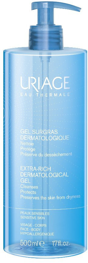 Uriage Extra-Rich Dermatological Gel Sensitive Skin 500ml