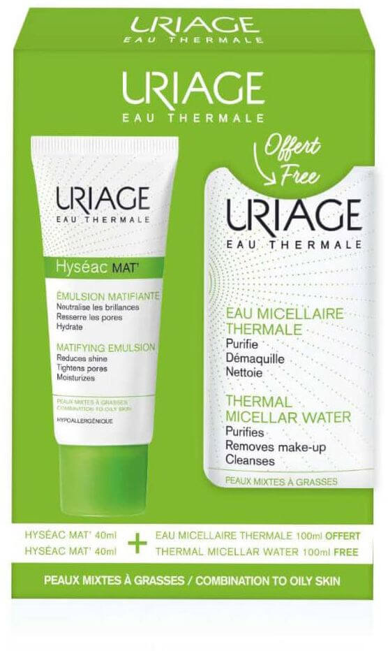 Uriage Set Hyseac Mat 40ml & Eau Micellaire Thermale 100ml 