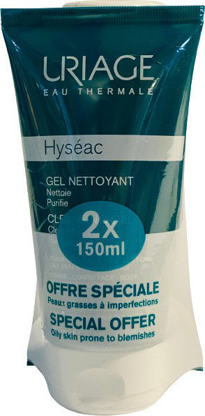 Uriage Hyseac Cleansing Gel Combination Oily Skin 2x150ml