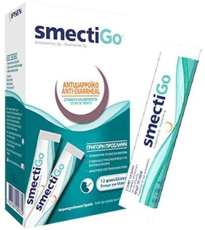 SmectiGo Dietary Supplement To Treat Diarrhea 12sachets