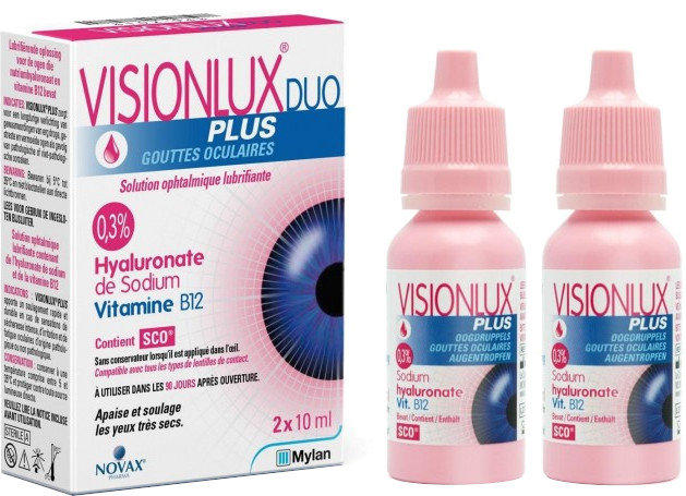 Visionlux Plus Eye Drops 2x10ml
