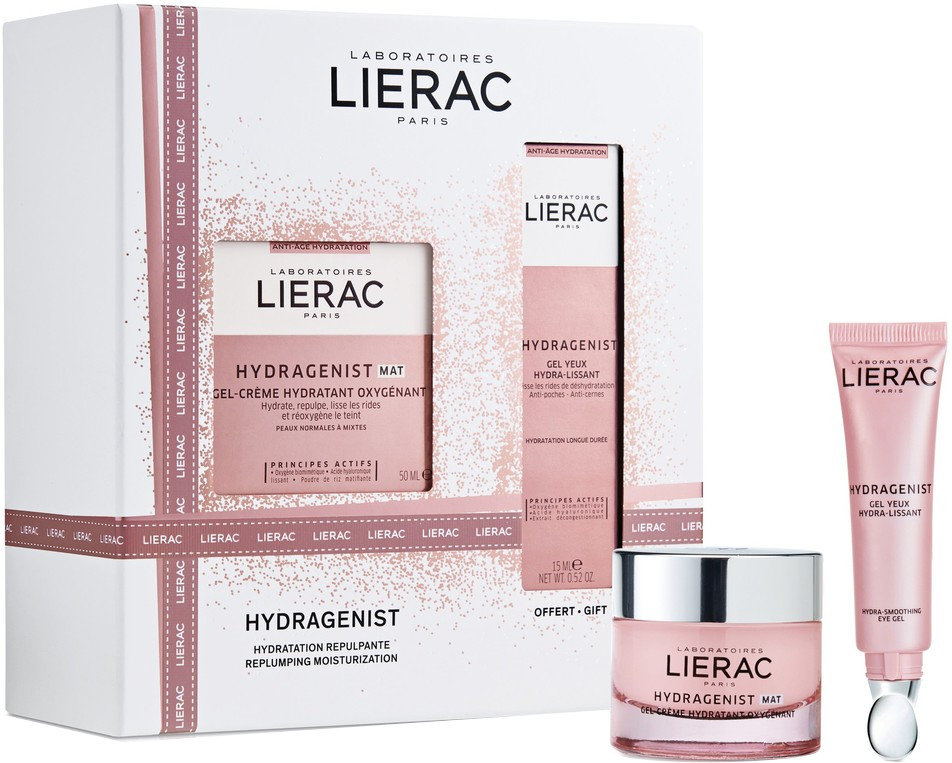 Lierac Xmas Set Hydragenist Mat Gel Cream 50ml+Gel Yeux 15ml