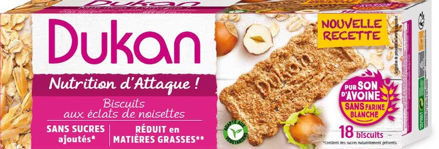 Dukan Biscuits aux Eclats de Noisettes 225gr
