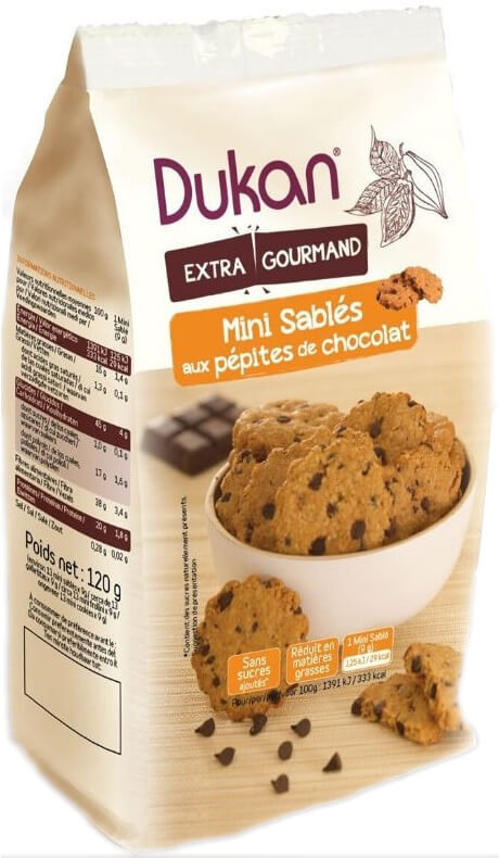 Dukan Mini Sables aux Petites de Chocolat 120gr