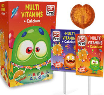 Swiss Energy MultiVitamins & Calcium Lollipop Orange 1τμχ