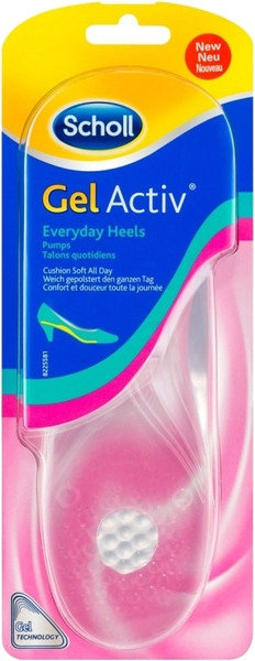 Scholl GelActiv Everyday Heels Insoles No35-40.5 1ζεύγος