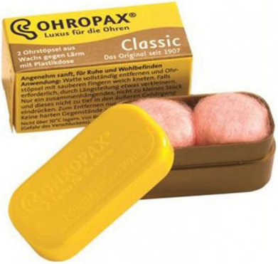 Ohropax Classic Wax Earplugs in Pink Color 1ζεύγος