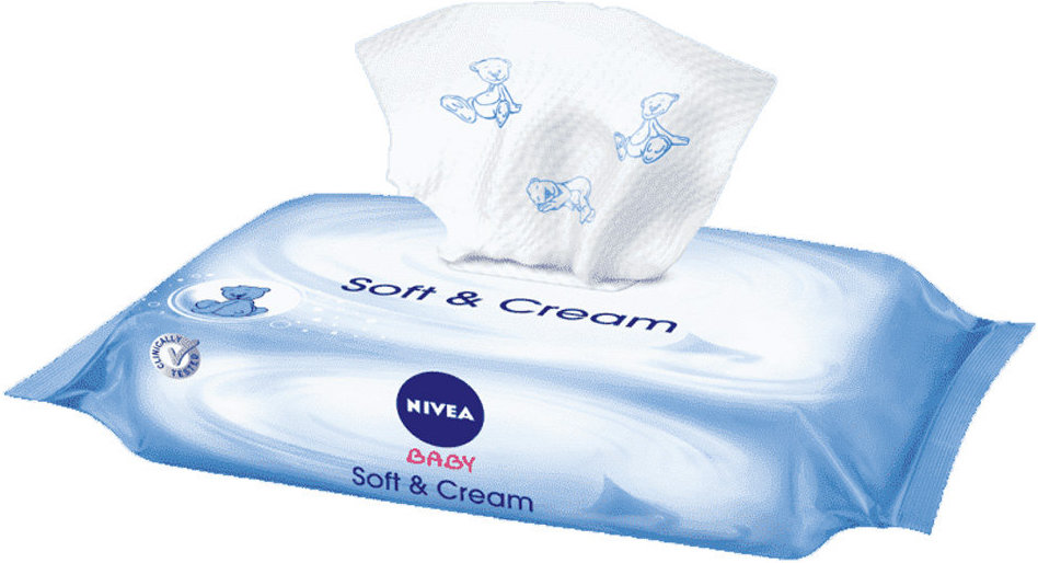Nivea Baby Soft & Cream Baby Wipes 63τμχ