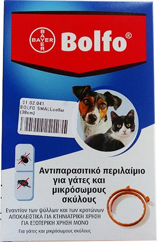 Bayer Pet Care Bolfo Anti Parasitic Collar 38cm 1τμχ