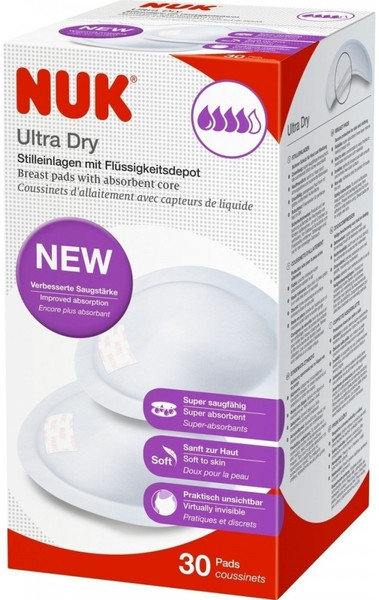Nuk Ultra Dry Breast Feeding Pads 30τμχ