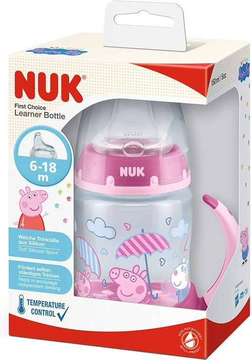 Nuk First Choice Peppa Pig Εκπαιδευτικό Ποτήρι (6-18m) 150ml