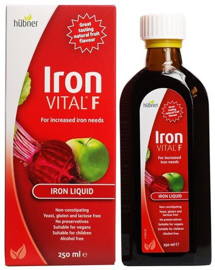 Hubner Iron Vital F Fruit Taste 250ml Hubner Iron Vital F Fruit Taste 250ml