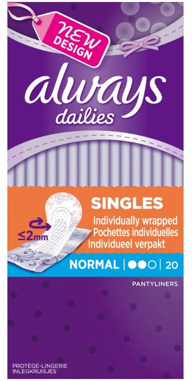 Always Dailies Singles Normal 20τμχ