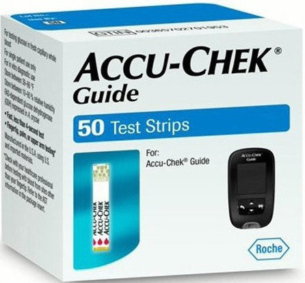 Roche Accu Chek Guide Ταινίες Μέτρησης Σακχάρου 50τμχ