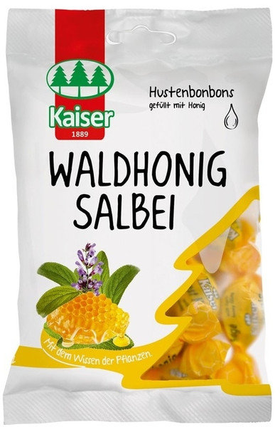 Kaiser 1889 Waldhonig Salbei Sore Throat Candies 75gr 