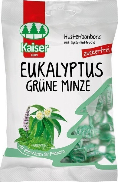 Kaiser 1889 Grune Minze Eukalyptus Citrus Candies 60gr