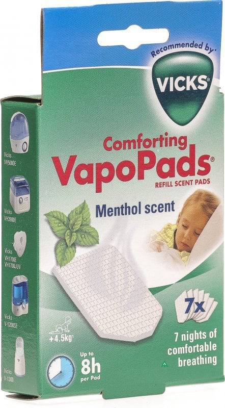 Vicks Comforting Vapopads Menthol 7τμχ