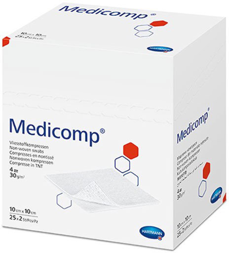 Hartmann Medicomp Non Woven Swabs Sterile 10x10cm 2x25τμχ