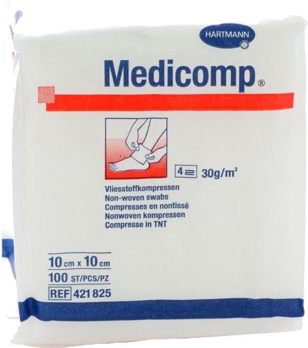 Hartmann Medicomp Non-Woven Swabs 10x10cm 100τμχ