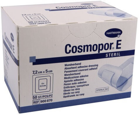 Hartmann Cosmopor E Steril 7,2x5cm Γάζα 50τμχ